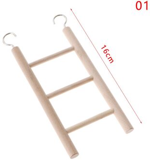 3/4/5/6/7/8 Ladder Vogels Speelgoed Houten Ladders Swing Scratcher Baars Klimmen Vogelkooi hamsters Papegaai Speelgoed Opknoping Dierbenodigdheden type 1-16cm