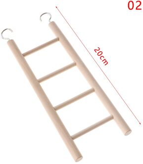 3/4/5/6/7/8 Ladder Vogels Speelgoed Houten Ladders Swing Scratcher Baars Klimmen Vogelkooi hamsters Papegaai Speelgoed Opknoping Dierbenodigdheden type 2-20cm