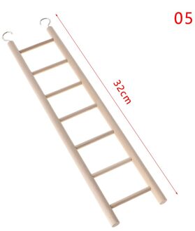 3/4/5/6/7/8 Ladder Vogels Speelgoed Houten Ladders Swing Scratcher Baars Klimmen Vogelkooi hamsters Papegaai Speelgoed Opknoping Dierbenodigdheden type 5-32cm