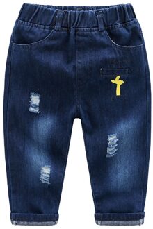 3 4 5 6 7 jaar Jongen Jeans Casual Ripped Denim Broek Lente Herfst Broek Peuter Baby Elastische Taille Kids broek Mode 7T