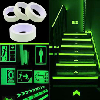 3/4/5m 2cm Luminous Fluorescent Night Self-adhesive Glow In The Dark Sticker Tape Safety Security Home Decoration Warning Tape