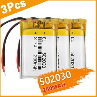 3/4/8Pcs 502030 Li-Po Oplaadbare Lithium Batterij 3.7V 250Mah Kleine Luidsprekers Punt lezen Pen Mp3 Bluetooth Mobiele Batterijen 3stk
