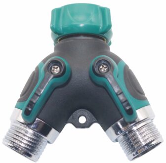 3/4 Inch Slangconnector Tuinslang Splitter 2-weg Tuinwaterconnectoren Voor Gazon, Tuin Irrigatie