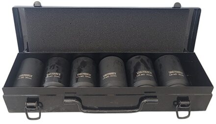 3/4'' Krachtdoppen set lang 12-kant / 6-delig WT8786