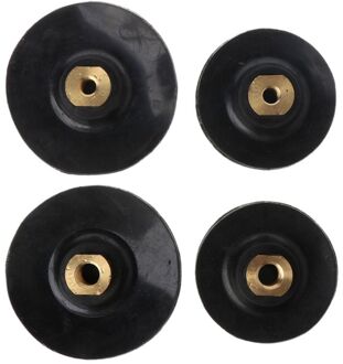 3 ''4'' M10 M14 Rubber Gebaseerd Schuren En Slijpschijven Backing Houder Diamant Polijsten Backer Pads Haak En loop M10X100mm