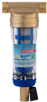 3/4 "Male Naar 1/2" Binnendraad Sifon Backwash Voorfilter Met Wisser Waterzuiveraar Roestvrij Staal Koper Hele Huis pre-Filter