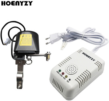 3/4" Smart Household Gas Leak Detector Pipeline Manipulator with Gas Leak Sensor for Automatic Shutoff Valve DN20 Security Alarm