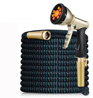 3/4 Tuin Telescopische Slang Magic 3x Elastische Slang Rubber Tuin Watering Slang Hoge Druk Wasstraat Reinigen Nozzle Spuit 100ft-30m / Hose reeks