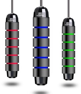 3.4M Springtouw Met Heavy-Duty Stalen Skipping Touw Staaldraad Springtouw Gym Fitness Training Springtouw licht Eenvoudige zwart