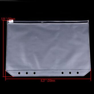 3/4Pcs A5 A6 A7 Non-Geur Zip Boek Papier Bestandsmap Document Zak Rechthoek Indienen Product pocket Map Kantoor Schoolbenodigdheden A5-4stk