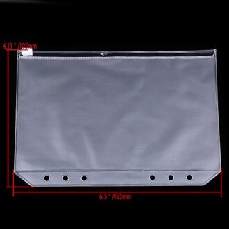 3/4Pcs A5 A6 A7 Non-Geur Zip Boek Papier Bestandsmap Document Zak Rechthoek Indienen Product pocket Map Kantoor Schoolbenodigdheden A6-4stk