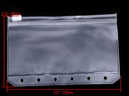 3/4Pcs A5 A6 A7 Non-Geur Zip Boek Papier Bestandsmap Document Zak Rechthoek Indienen Product pocket Map Kantoor Schoolbenodigdheden A7-4stk