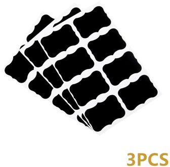 3/5/10 Stks/set Witte Vloeistof Krijt Pen Marker Voor Ramen Elektronische Schoolbord Krijtbord Venster Witte Pen muursticker B zwart sticker 3stk