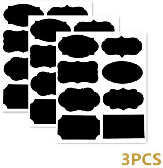 3/5/10 Stks/set Witte Vloeistof Krijt Pen Marker Voor Ramen Elektronische Schoolbord Krijtbord Venster Witte Pen muursticker C zwart sticker 3stk