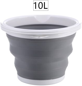 3/5/10L Emmers Draagbare Outdoor Vissen Opvouwbare Emmer Wasstraat Dikke Siliconen Emmer Huishouden Cleaning Tools 33.5x33.5x5cm 10L