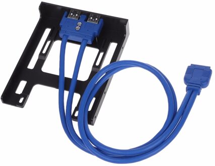 3.5 "20 Pin Floppy Bay Front Panel 2 Poorten Usb 3.0 Uitbreiding Connector Adapter Au06 19