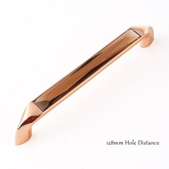 3.5/5.0 ''Crystal Handvat Schuifdeur Handgrepen Voor Meubels Kastdeur Lange Handvat Kledingkast Pull V-amber-128