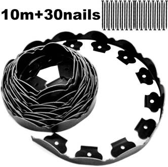 3/5/6/10M Tuin Flexibele Gazon Gras Plastic Rand Grens Landschap Rand Installeren Insert zwart Groen