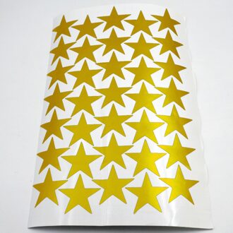 3/5/7 Cm Gestanst Gouden Sterren Muurstickers Kinderkamer Thuis Diy Vinyl Matte Star Decal wall Art Decals Baby Nursery Briefpapier 5CM 35stk