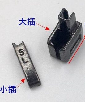 3 #5 #7 # Zilver Zwart Insert Vierkante Rits Stopper Waterdichte Reverse Tanden Enkele End Dubbele Open Uiteinden nylon Rits Repair1858 zwart single open / size 8