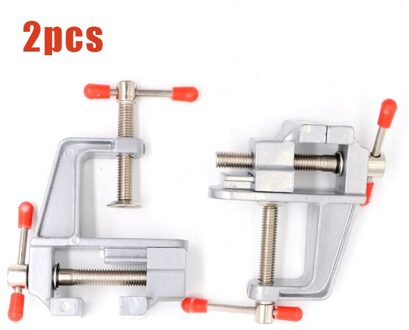 3.5 "Aluminium Miniatuur Kleine Juweliers Hobby Klem Op Tafel Bankschroef Mini Tool Vice Bench Kleine Bankschroef Tafel vise 2stk