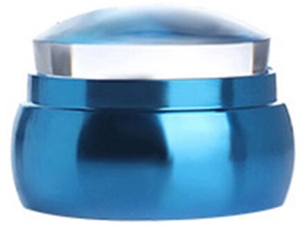 3.5 CM Schaken Transparante Siliconen Hoofden Nail Stamper met Schraper Metalen Plastic Handvat Nail Stempelen Seal blauw