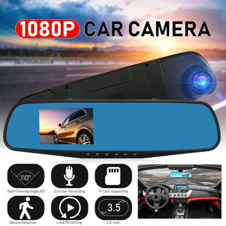3.5 inch 1080P Full Car Driving Video Recorder Rearview Mirror Dvr Car Night Vision Rear View Dash Cam Cameras