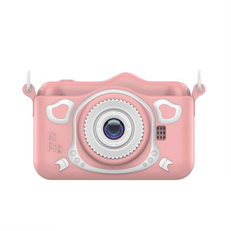 3.5 Inch Hd Camera Video Selfie Mini Slr Kinderen Draagbare Kinderen Hd Digitale Camera Leuke Cartoon Speelgoed Camera Roze / met 32GB SD Card