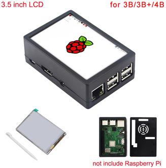 3.5 inch Raspberry Pi 3 Model B+ Touch Screen 480*320 LCD Display + Touch Pen + ABS Case for Raspberry Pi 4 Model B / 3B+ /3B