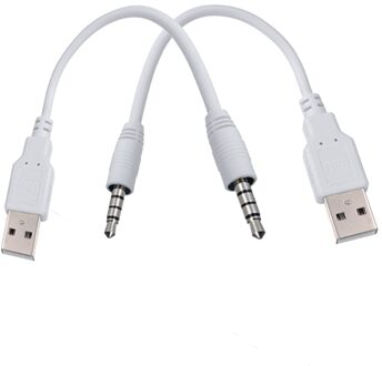 3.5 jack Usb-laadkabel Adapter voor Apple ipod shuffle 3e 4e 5e 6e MP3/Mp4-speler usb2.0 charger SYNC Datakabel
