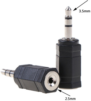 3.5 Mm Male To 2.5 Mm Female 3.5 To 2.5 Stereo Jack Audio Pc Phone Headphone Earphone Converter Adapter Cable Plug