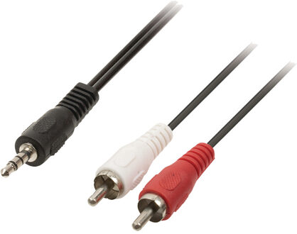 3,5 mm naar RCA kabel 3 meter zwart