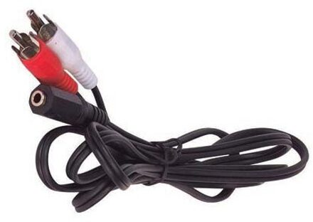 3.5 Mm St Vrouwelijke/2 Rca Male 1.5 Meter Kabel