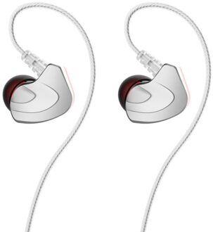 3.5 Mm Wired In Ear Oortelefoon Bass Stereo Draagbare Oordopjes Met Microfoon En Line Controle Voor Smartphone Samsung Huawei Xiaomi MP3 wit