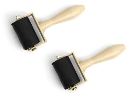 3.5Cm Graveren Roller Roller Klei Rubber Roller Keramische Deegroller Modeling Tool Non-stick Roller Pin Ponsen Rem marine Ar