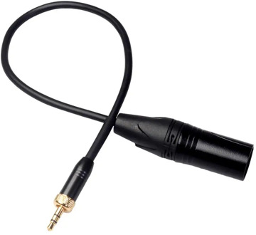 3.5mm Audio Male Plug with Internal Thread to 3Pin XLR Male Adapter Cable for Sony D12/D21 for Sennheiser Wireless Microphones