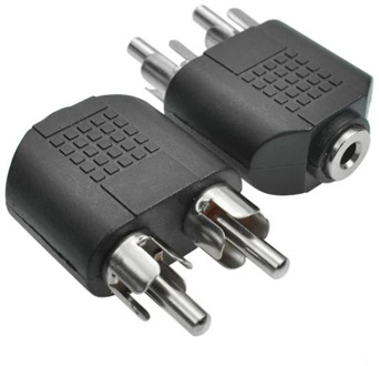 3.5mm Audio Stereo Jack Female To 2 RCA Male Audio Jack Connector Adapter Convertor Speaker Power Amplifier nickle Plated