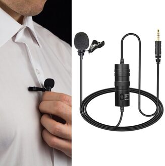 3.5Mm Audio Video Record Microfoon Opname Microfoon Clip Voor Telefoon Chatten Video Vergadering Lied Opname Clip-On Microfoon