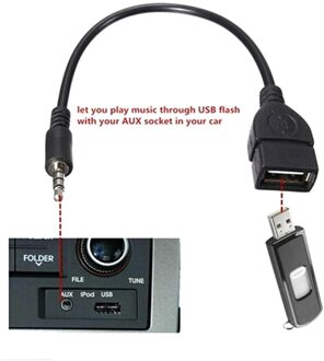 3.5Mm Auto Aux Audio Kabel Naar Usb Audio Kabel Auto Elektronica Voor Spelen Muziek Car Audio Kabel
