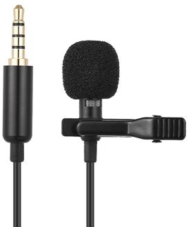 3.5Mm Clip Tie Kraag Microfoon Voor Mobiele Telefoon 1.5M Beugel Vocal Audio Revers Microfone Microfono Micro Studio Audio