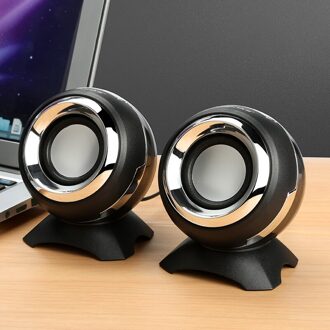 3.5Mm Computer Speakers Bedrade Usb Aux Bass Hoorns Luidspreker 360 ° Surround Stereo Geluid Voor Laptop Desktop Telefoon Mini speaker 02