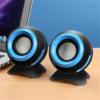 3.5Mm Computer Speakers Bedrade Usb Aux Bass Hoorns Luidspreker 360 ° Surround Stereo Geluid Voor Laptop Desktop Telefoon Mini speaker 04