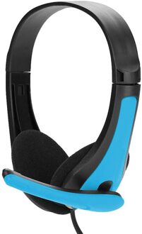 3.5mm Gaming Hoofdtelefoon Wired Headset Stereo Type mode muziek Oortelefoon Computer Gamers Headset Met Microfoons Headset Blauw