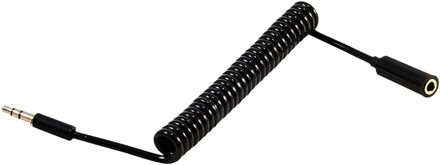3.5Mm Jack Man-vrouw Lente Aux Extension Cord Spiral Stereo Audio Kabel