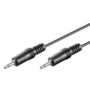 3,5mm Jack mono audio kabel - zwart - 1,2 meter