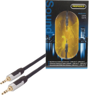 3,5mm Jack stereo audio kabel - zwart - 2 meter