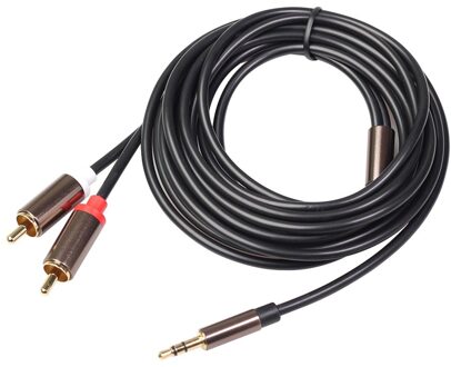 3.5Mm Naar 2rca Male Stereo Audio Cable Rca Hifi Audio Kabel Aux Rca Jack 3.5 Y Splitter Voor rca Kabel 1m