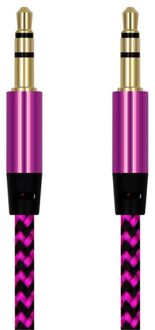 3.5Mm Plug Auto Aux Male Naar Male Audio Kabel Voor Laptop Telefoon Ipad MP3 Audio Kabel Bedrade Multi Kleur digitale Kabel Snoer roos rood