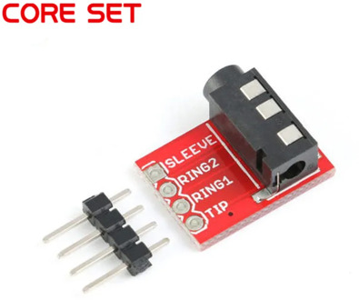 3.5mm Plug Jack Stereo Plastic + Metal TRRS Headset Audio Socket Breakout Board Extension Connector Module 3.5mm jack