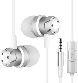 3.5Mm Poort In-Ear Super Bass Line Controle Oortelefoon Telefoon MP3 Computer Laptop Hoofdtelefoon Microfoon Wired Headset nee.1